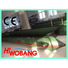 China militar rescate inflable barco, barco del PVC grande